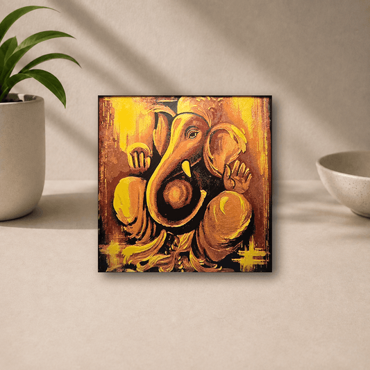 3D-printed Ganpati poster without frame