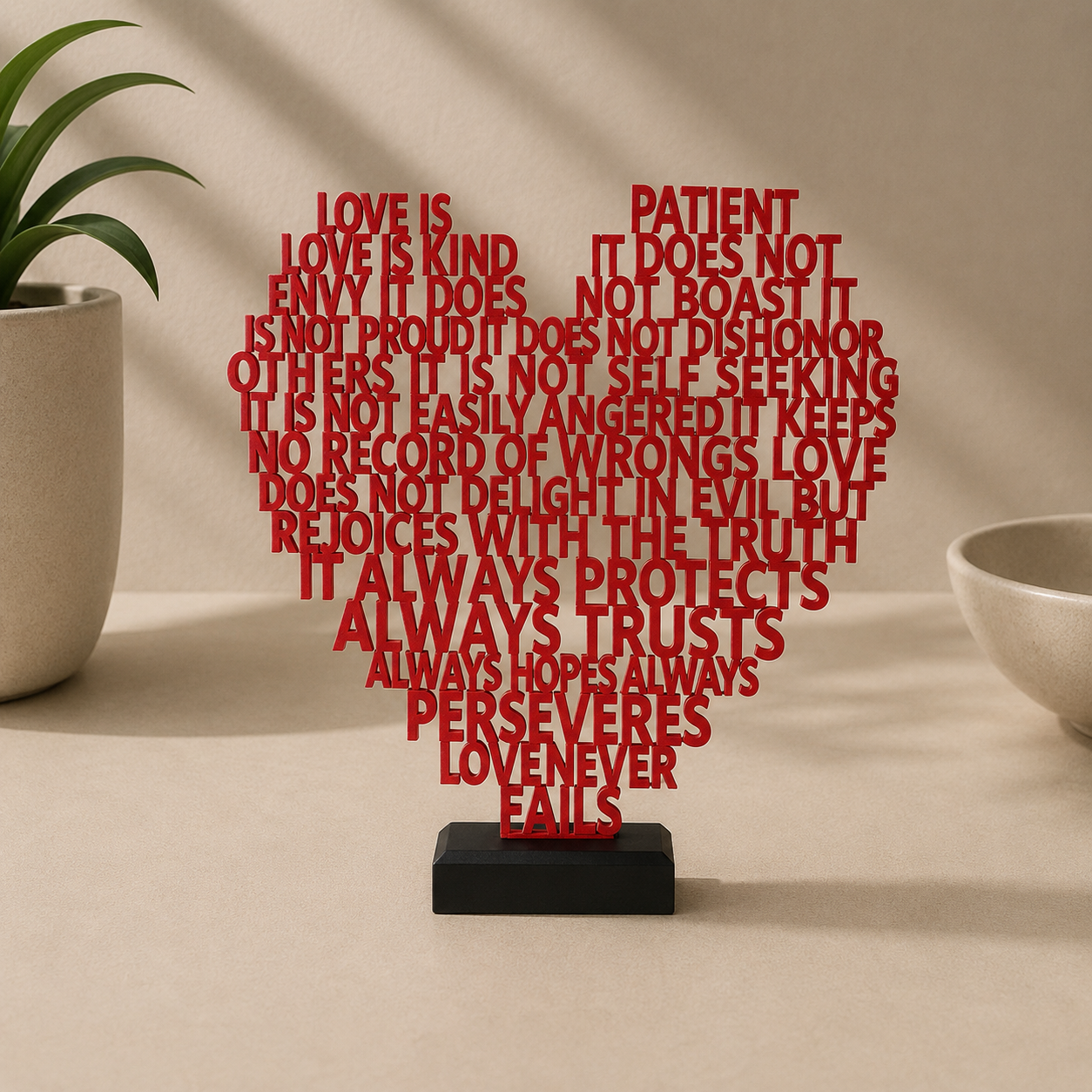 Heart Shaped Typography