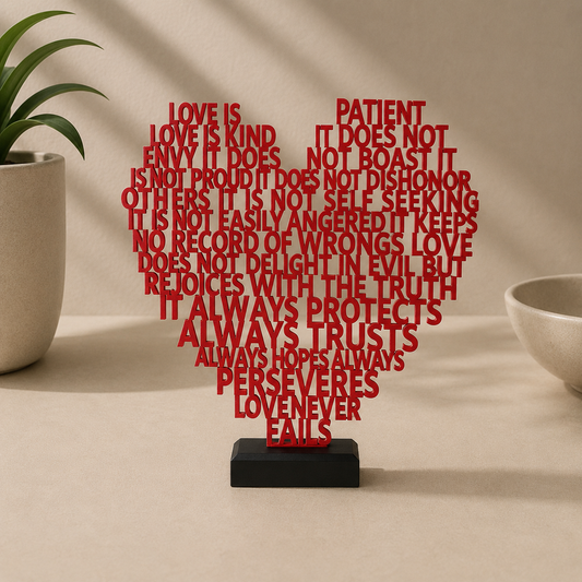 Heart Shaped Typography