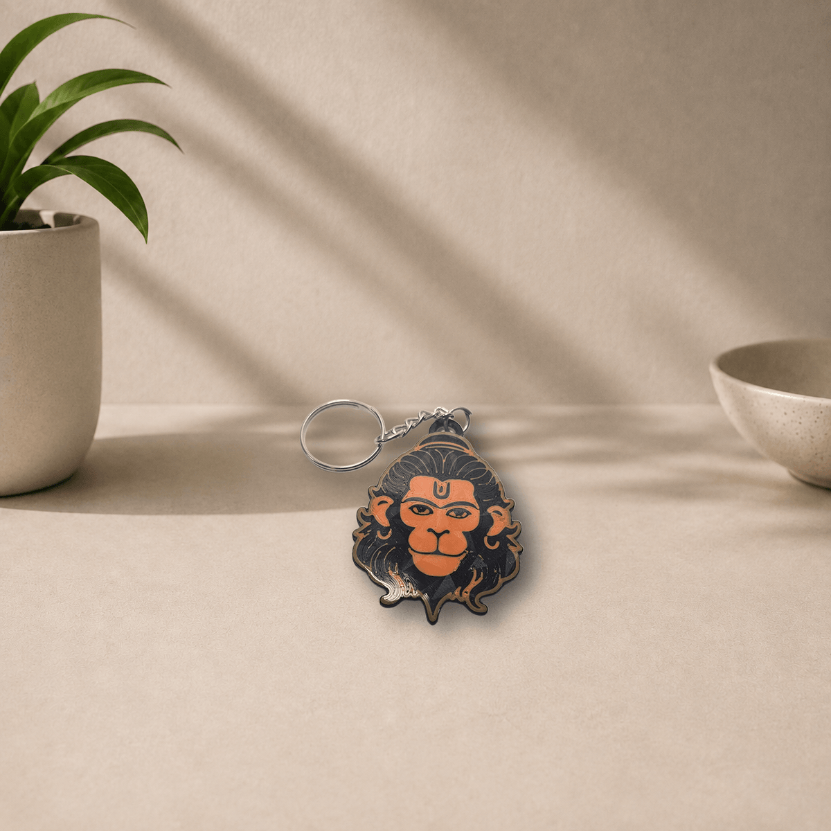 3D-printed Hanuman keychain