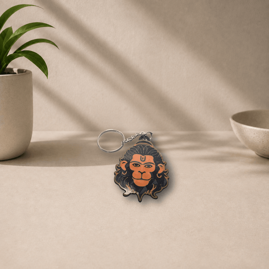 3D-printed Hanuman keychain