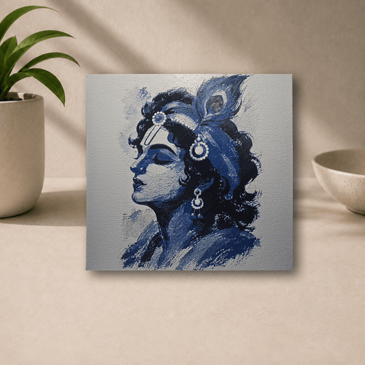3D-printed Krishna poster without frame
