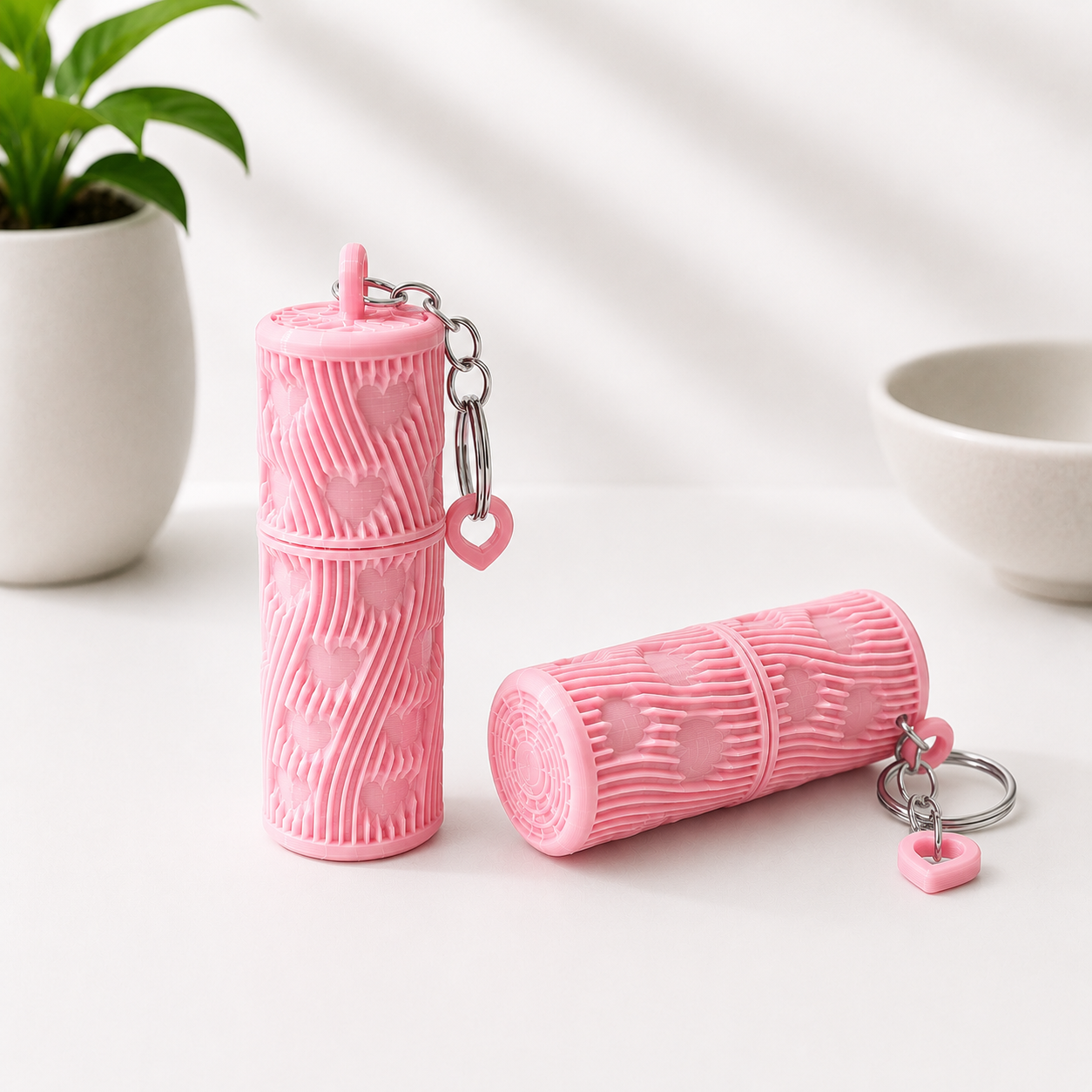 Lipstick Holder Keychain